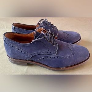Aquatalia Men’s Blue Suede Shoes